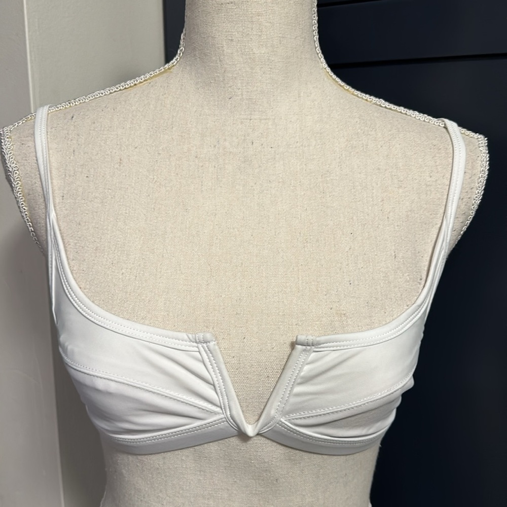 FAE Gypsy Bikini Top Size: XS Color: white